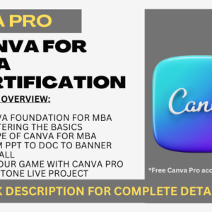 CANVA For MBA Certification Course