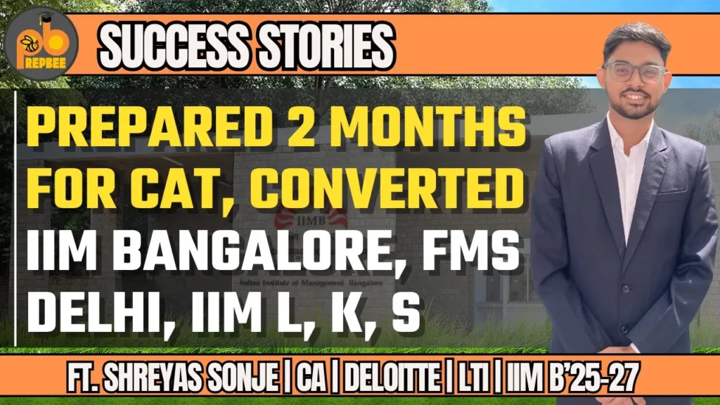 Cracked CAT in Just 2 Months! What’s His Secret to Score 98.03%ile? | CA to MBA ft. Shreyas Sonje